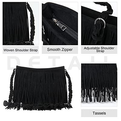 LUI SUI Fringe Hobo Purse Bags for Women Vintage Fringe Crossbody Bag Small  Envelope Tassel Shoulder Bags - Yahoo Shopping