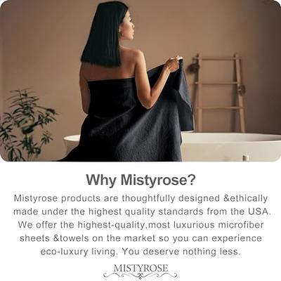 Mistyrose 4 Pack Oversized Bath Towels Set, Black 35x70 Extra Large Towel  Microfiber Soft XL Bath Sheet Super Absorbent Bathroom Towels Set Quick