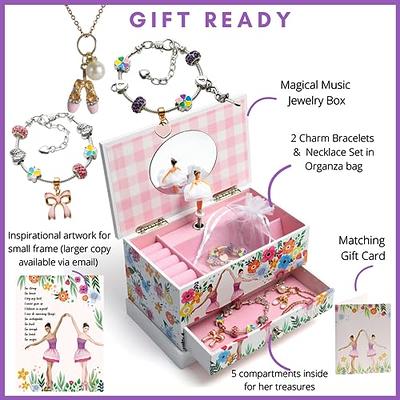 Musical Ballerina Jewelry Box for Girls & Little Girls Jewelry Set - Gifts  for Girls