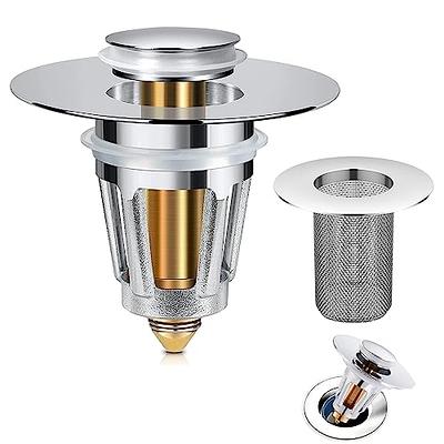 Universal Bathroom Sink Stopper Pop Up for 1.06-1.80 Drain Holes,with Hair  Catcher Shower Drain Strainer(Fit Hole from 1.4-1.97), Stainless Steel Sink  Strainer for Bathroom Washbasin Bathtub Drain - Yahoo Shopping