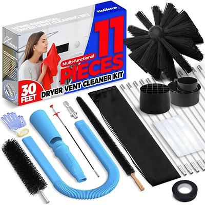 3pcs/set, Dryer Vent Cleaner Kit, Dryer Vent Vacuum Attachment - Dryer Lint  Screen Cleaning Hose, Universal Adapter And Tiny Suction Tube, Cleaning Ga