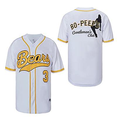 Baseball Jersey Bad News Bears 3 Kelly Leak 12 Tanner Boyle White