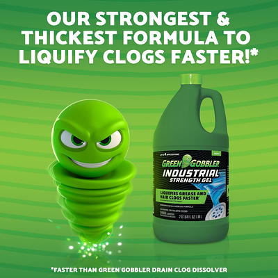 Green Gobbler Liquid Hair Drain Clog Remover, For Toilets, Sinks, Tubs -  Septic Safe, 2 Pack + 5 Hair Snake Tools