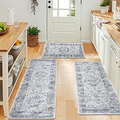 Pauwer Anti Fatigue Kitchen Floor Mat Set of 2 Non Slip Waterproof Com –  Modern Rugs and Decor