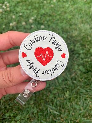 Hang in There Badge Reel, Self Love Badge, Id Holder, Pull, Name