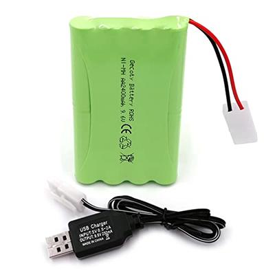 7.2V 6200mAh NIMH Battery for RC Cars, 6-Cell Flat Rechargeable Battery  Pack, Replacement Hobby Battery with Tamiya Connector for Car Truck Truggy