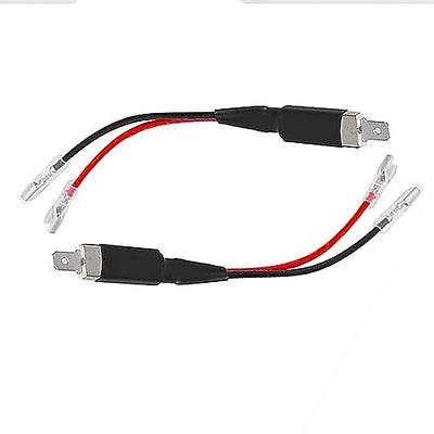 H1 LED Headlight Male Adapter Plug Single Diode Converter Wiring Harness  Socket Extension Converter Cable Lines For Headlights Bulb(H1,Pack of 2)  Wiring cables