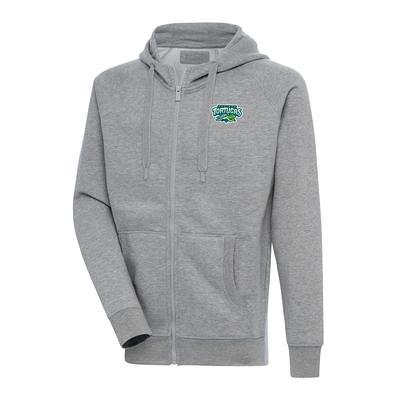 New York Jets Antigua Victory Pullover Hoodie - Heather Gray