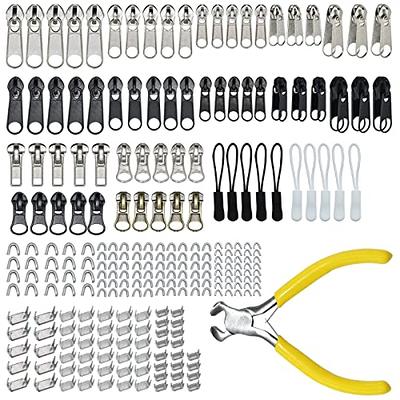252Pcs Zipper Repair Kit, Zipper Replacement Zipper Pulls, Zipper Fix  Replacement Zipper Slider Set with Installation Pliers for Jacket Backpack  Luggage Sleeping Bag #3#5#8 Silver and Black - Yahoo Shopping