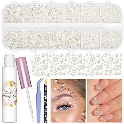  Teenitor Face Gems Hair Pearls Face Rhinestones For