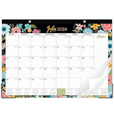 Deals！SDJMa Desk Calendar 2024-2025 Large 17 x 17 - 18 Month Zodiac Desk  Wall Calendar Jan 2024 - Jun 2025 Monthly Large, Big Office Home Calendar  Desktop Planning , Desk Calendar 2024 