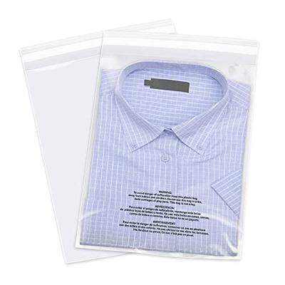 Self Seal Clear Resealable Plastic Bags, w/ Suffocation Warning Print,  Water Resistant 18 x 24, 1.5 Mil (1000 Count)