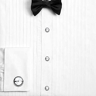 White Tuxedo Cufflinks Set