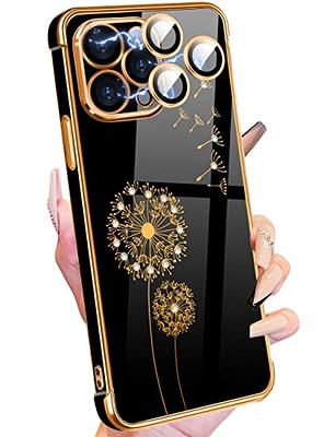 aowner Compatible with iPhone 12 Pro Max Bling Stand Holder Case Luxury Hand Strap Glitter Sparkle Diamond Bee Wrist Bracket for Woman Girls