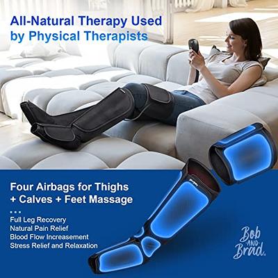 FIT KING Foot and Calf Massager with Heat, Leg and Foot Massager for  Circulation and Pain Relief, with Handheld Controller 3 Modes 3 Intensities  2