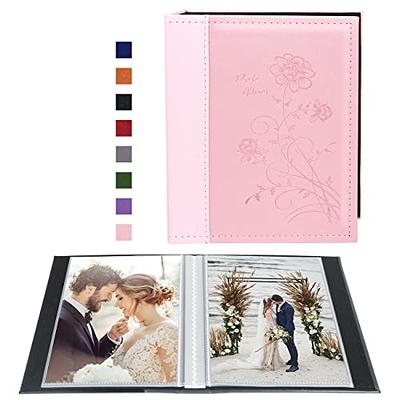 Fabric Frame Cover Photo Album 200 Pockets Hold 5x7 Photos, Sage Green