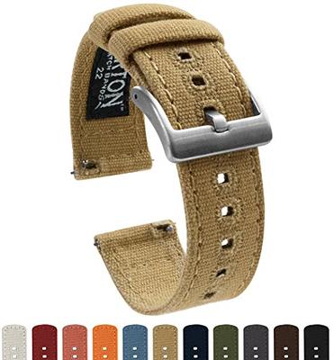 Archer Watch Straps - Canvas Quick Release Replacement Watch Bands |  Multiple Colors, 18mm, 20mm, 22mm