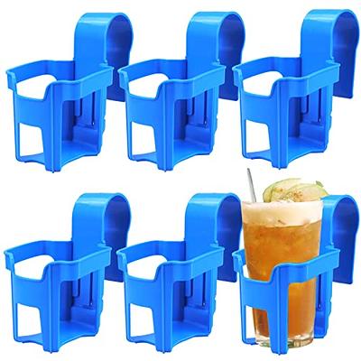 Poolside Cup Holder for Above Ground Pools, Pool Drinks Cup Holder for  Above Ground Pools, Pool Drink Holders for Party ONLY FITS 2 Inch or Less  Round