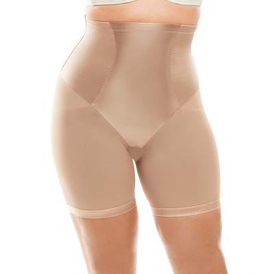 Plus Size Women's High-waist mesh long leg shaper by Secret Solutions in  White (Size M) Shapewear - Yahoo Shopping