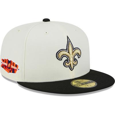 Men's New Era White/Black New Orleans Saints Retro 9FIFTY Snapback Hat