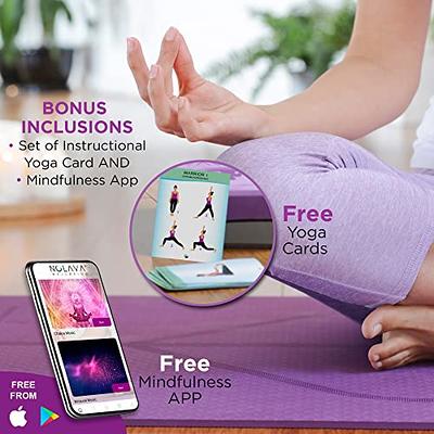 BalanceFrom GoYoga 7-Piece Set - Include Yoga Mat with Carrying Strap, 2  Yoga Blocks, Yoga Mat Towel, Yoga Hand Towel, Yoga Strap and Yoga Knee Pad