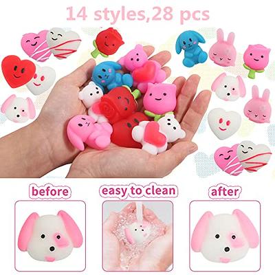 VOMAOK 28 Pack Valentine Squishy Toys with Valentines Day Cards