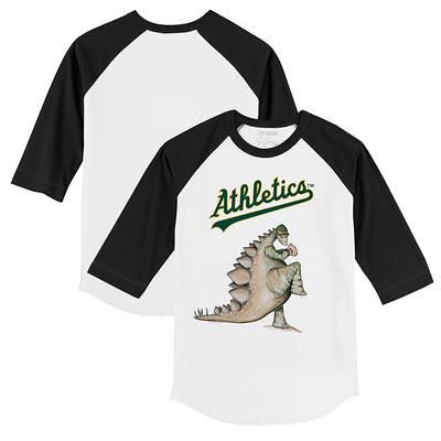 Infant Tiny Turnip White/Black Oakland Athletics Unicorn Raglan 3/4 Sleeve  T-Shirt - Yahoo Shopping