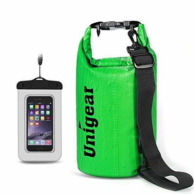 Unigear Dry Bag Waterproof, Floating and Lightweight Bags for Kayaking,  Boating, Fishing, Swimming and Camping with Waterproof Phone Case (Green,  2L) - Yahoo Shopping