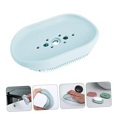 1pc Leaf Shaped Soap Dish, Soap Holder & Drainage Tray With