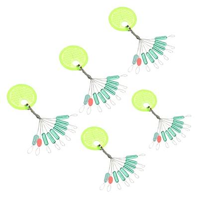 VIPMOON 600 Pieces Fishing Rubber Bobber Stopper, 6 in 1 Slip