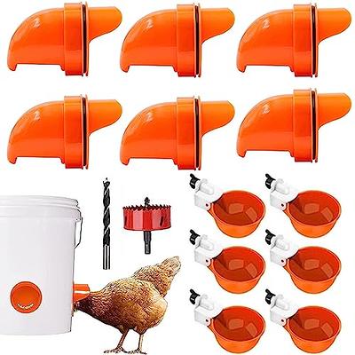 6 Pack Automatic Chicken Water Cups for Poultry, Gravity Chicken Watering  System, Automatic Filling Waterer Drinking Bowl Suitable for Ducks, Geese,  Turkeys, and Bunny Rabbit - Yahoo Shopping