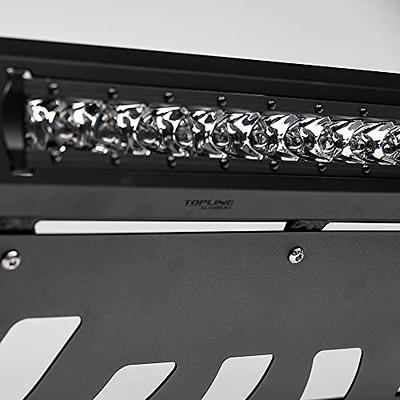 Matte Black AVT Style Aluminum LED Light Bull Bar Brush Push Front