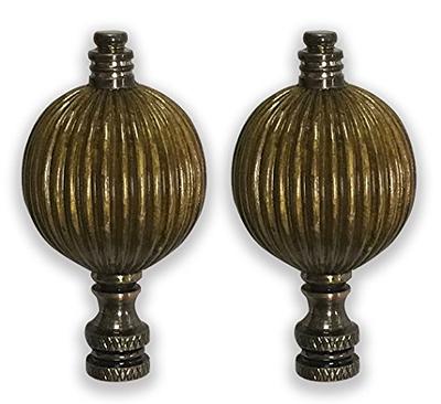 Royal Designs Seashell Lamp Finial for Lamp Shade, 2 Inch, Polished Brass 