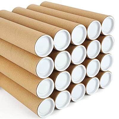 FVIEXE 20Pack Mailing Tubes, 2 Inch x 12 Inch Cardboard Mailing