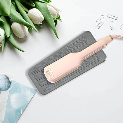 Heat Resistant Silicone Mat Pouch for Flat Iron, Curling Iron,Hair