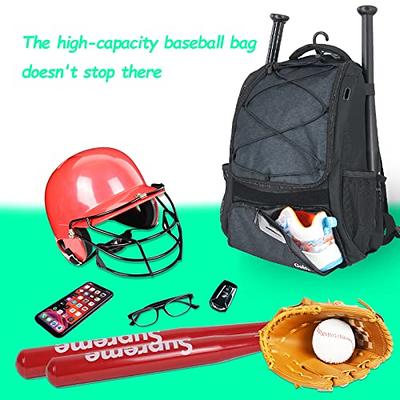 VIGEGARI Youth Baseball Bag, Baseball Backpack for Boys,Youth, Adults-Bat  Bag, Softball Bag, T-Ball, Softball Equipment & Accessories for Bat, Glove