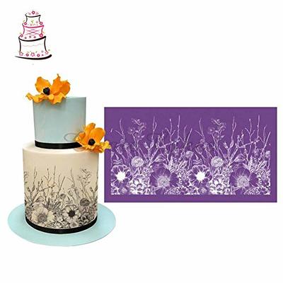 Cake Stencil Leaf Snowflake Pattern Cake Decorating Lace Fondant