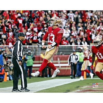 Christian McCaffrey San Francisco 49ers Highland Mint 13'' x 13'' Impact  Jersey Framed Photo