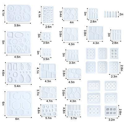 36 Pcs Resin Jewelry Molds Silicone Resin Earring Mold for Epoxy