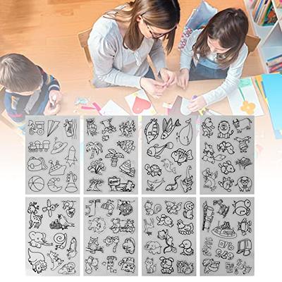  Haosie Heat Shrink Plastic Sheet, 8pcs Pattern Plastic Art  Sheets, Cute Animal Pattern Pattern Shrink Film Paper Shrinkable Plastic  Art Paper for DIY Keychain Pendant Decoration Handmade Craft Tool(B) : Arts