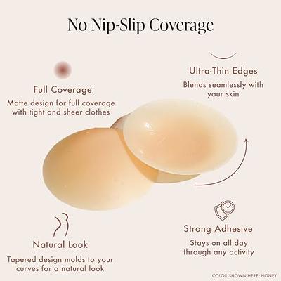 Bare Babe Reusable Silicone Nipple Covers - Waterproof, Nude, 4 Shades -  Sticky Breast Stickers for Strapless Dress (Honey) - Yahoo Shopping