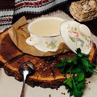 Small cooking pot enamel