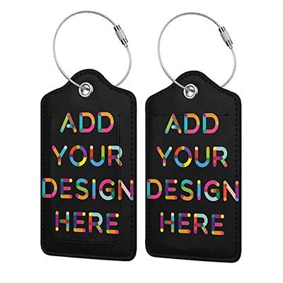 silkmilk Custom Personalized Luggage Tag Name ID Suitcase Labels with  Stainless Steel Loop for Lugga…See more silkmilk Custom Personalized  Luggage Tag