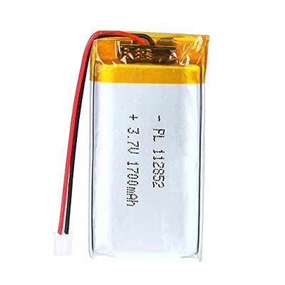AKZYTUE 3.7V 1700mAh 112852 Lipo Batteries Rechargeable Lithium