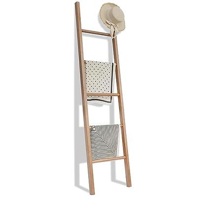 Larissa Rustic Bath Towel Storage Shelf, Rack, Bathroom, Holder, Ladder.  Toilet Roll Holder 