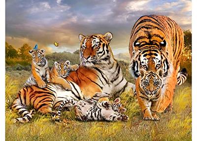 700PCS+ Colorful Bengal Tiger 3D Metal Model Assembly Building Kit