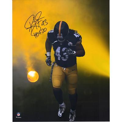 Pittsburgh Steelers Troy Polamalu Autographed Black Jersey Beckett