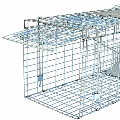 SZHLUX 32 Live Animal Cage Trap, Heavy Duty Folding Raccoon Traps