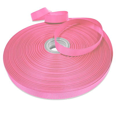 50 Yards Fuchsia Pink Grosgrain Ribbon 1/4 Inch Wide Trim