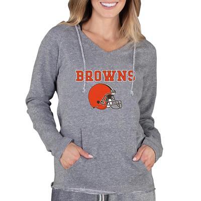 Denver Broncos Concepts Sport Women's Mainstream Hooded Long Sleeve V-Neck Top - Navy